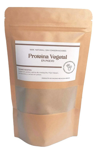 Proteína Vegana En Polvo Con Nopal Y Vaina De Mezquite 180gr