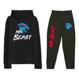 Combo Mr Beast - Buzo Canguro Unisex + Jogger Pantalón