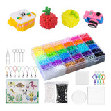 Kit 12000 Beads 5mm Juego De Cuentas Fusibles 36 Colores Diy