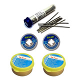 Kit Vareta Salva Chip 50g + 2 Malha Dessoldadora + 2 Yaxun