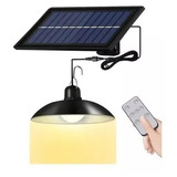 Lampara Solar Colgante 120w Plafon + Panel Solar + Control