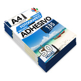 Papel Foto  A4 135g Glossy 50 Adhesivo Env. Gratisx6 Tinplus