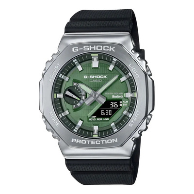 Reloj Casio G-shock Gbm-2100a-1a3cr Para Hombre Correa Negro Bisel Negro Fondo Verde | Meses sin interés
