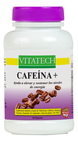 Cafeina Plus Vitatech X 30 Capsulas - Energía