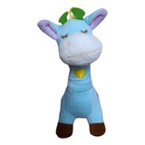 Girafa Pelúcia Infantil Bebês Menina(o)-bbr Toys Cor Azul