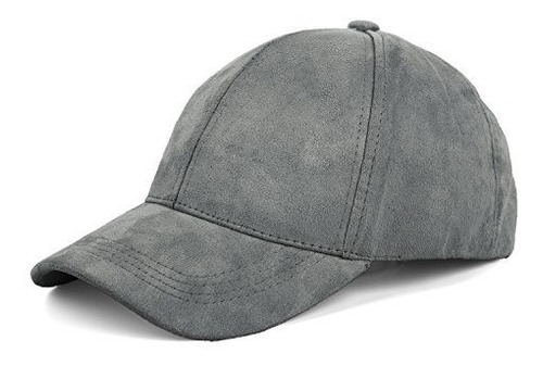 Gorra Ajustable Clásica Imitación Cuero Joowen 6 (gris