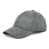 Gorra Ajustable Clásica Imitación Cuero Joowen 6 (gris