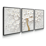 Quadro Decorativo Árvore Flor Floral Para Sala Quarto Casal