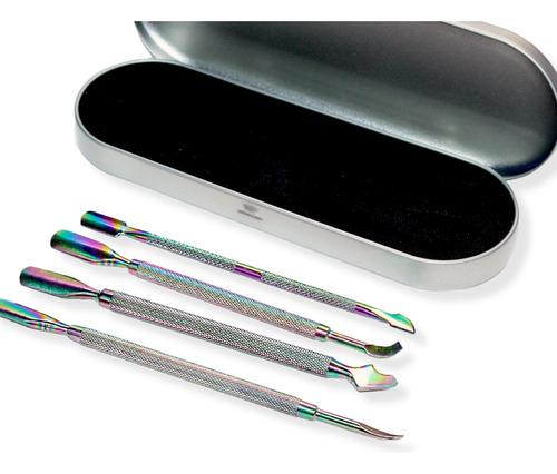 Set De Repujadores De Cuticula Para Manicure & Pedicure 