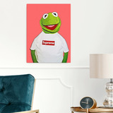 Cuadro Kermit The Frog Supreme En Canvas Con Bastidor 