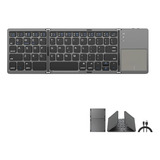 Teclado Bluetooth Plegable Con Touchpad Para Ios, Android S