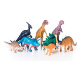 Set De Dinosaurios De Goma Grandes X 8 Oferta