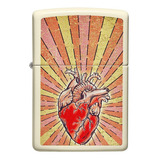 Encendedor Zippo Corazon Crema Mate - Cod 49397