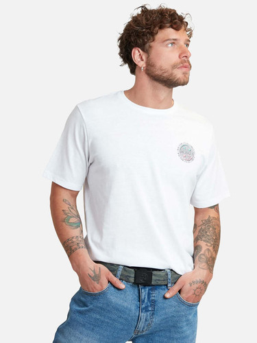 Pack Polera Cinturon Blanco 5av1766 Hombre Maui And Sons