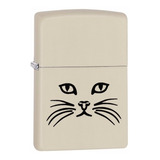 Encendedor Zippo Kitty Cat Minino Gato Crema