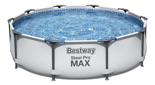 Bestway Pro Max Piscina Estrutural 4.678 Litros 3,05m X 76cm Cinza-claro Pedra Prismática
