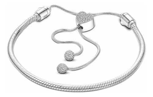 Pulsera Pandora Charms Ajustable Plata925