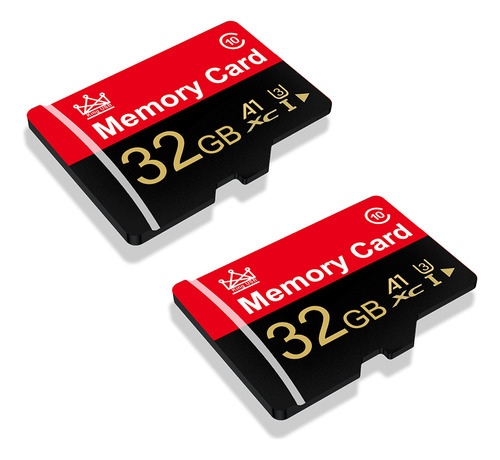 Tarjeta De Memoria Micro Sd U3 V10 80 Mb/s Roja Negra 32 Gb,