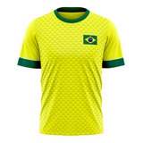 Camisa Infantil Do Brasil Oficial Criança Copa Do Mundo 2022