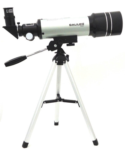 Telescopio Galileo Refractor F300x70 + Trípode + Bolso 