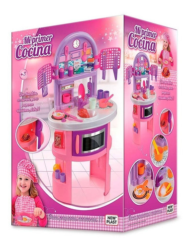 Cocina De Juguete New Plast 10626 Color Rosa