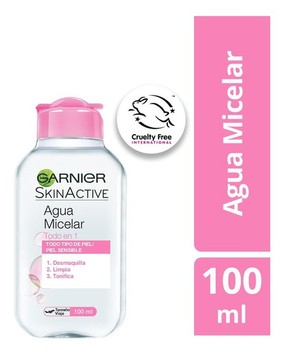 Mini Agua Micelar Todo En 1  Garnier X100ml
