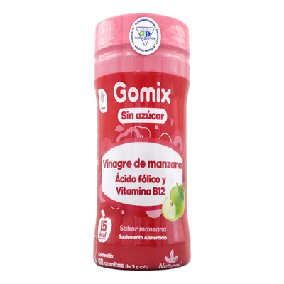 Gomix (vinagre De Manzana+) Fco. C\u002F60 Gomitas 3 G. C\u002Fu Sabor Manzana | MercadoLibre