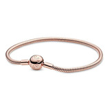 Pandora - Pulsera Chapada En Oro De 18 Quilates Con Colgante