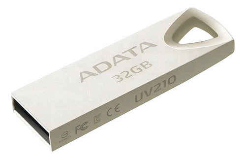 Memoria Usb Adata Uv210 32gb 2.0 Plateado