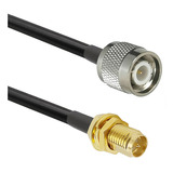 Cabo Coaxial Rgc58 Extensor 3 Metros Tnc Macho/ Rp-sma Femea