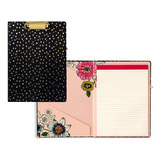 Vera Bradley Folio Portapapeles Con Bloc De Notas Forrado Re