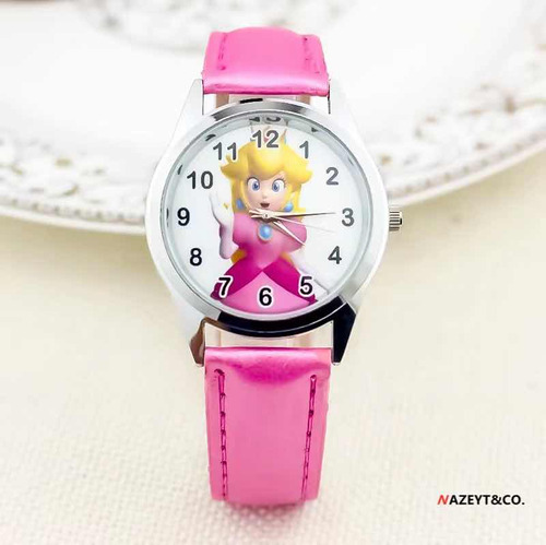Reloj Simple Cosplay Princess Peach Mario Movie