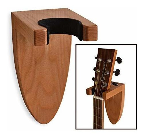 Soporte De Guitarra Montaje De Pared Ceniza De Madera G...