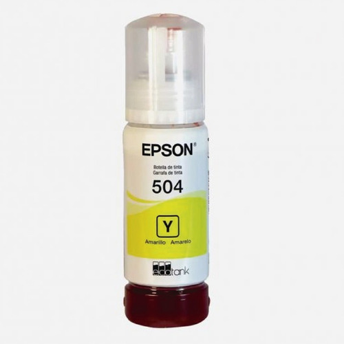 Botella De Tinta Original Epson T 504 Amarilla L6171 L6191