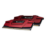 Memoria Ddr4 G.skill 16gb 3600mhz Ripjaws V 2x8gb Rojo F4-36