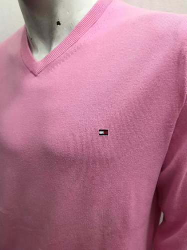 Sweater Tommy Hilfiger Premium Cotton Pink Talle Large