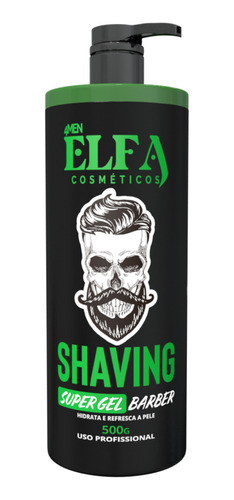 Shaving Hidratante Gel Para Barbear Tróia Hair 4man 500ml