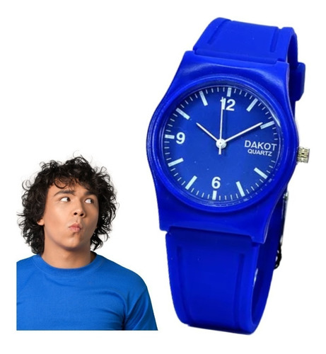 Reloj Análogo Jr Unisex Da356 Resistente - Colores Varios