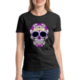 Polera Catrina Halloween Calavera Unisex Hombre Mujer 