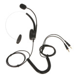 Vh500d Telefone Fone De Ouvido Rophone 3,5mm Call Center