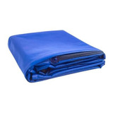 Capa Protetora Blinda Colchão Cama Anti-ácaro Maior Conforto Cor Azul Desenho Do Tecido Liso