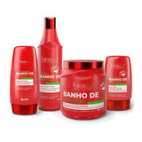 Kit Banho De Verniz Morango Profissional Completo Forever Li