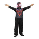 Disfraz Económico Miles Morales - Spiderman Negro - New Toys