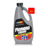 Destapa Cañerías Plomero 1 Lt X 2 Botellas