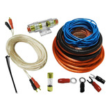 Kit Cables 8 Gauges Potencias De 2500w 800 Rms Boss Taramps