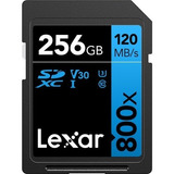 Cartão De Memória Lexar Sd Xc 256gb 800x Uhs-i 120mb/s