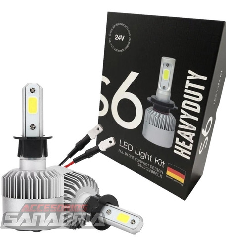 Kit Cree Led H7 H1 H3 H8 H11 H4 44000 Lm S6 Auto Moto 12/24v