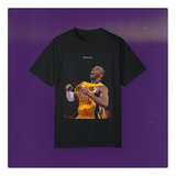 Polera Unisex Lakers Nba Basket Koby B Algodon Estampado