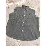 Ralph Lauren Camisa Casual Sin Mangas Para Caballero 2xl Neg