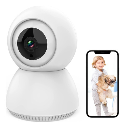 Camara Wifi Seguridad Interior Bebes Niños Compatible Alexa